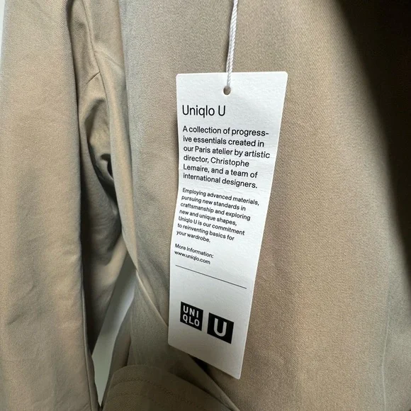 Uniqlo U *NWT* Elegant Tan Women's Trench Coat - Picture 7 of 13